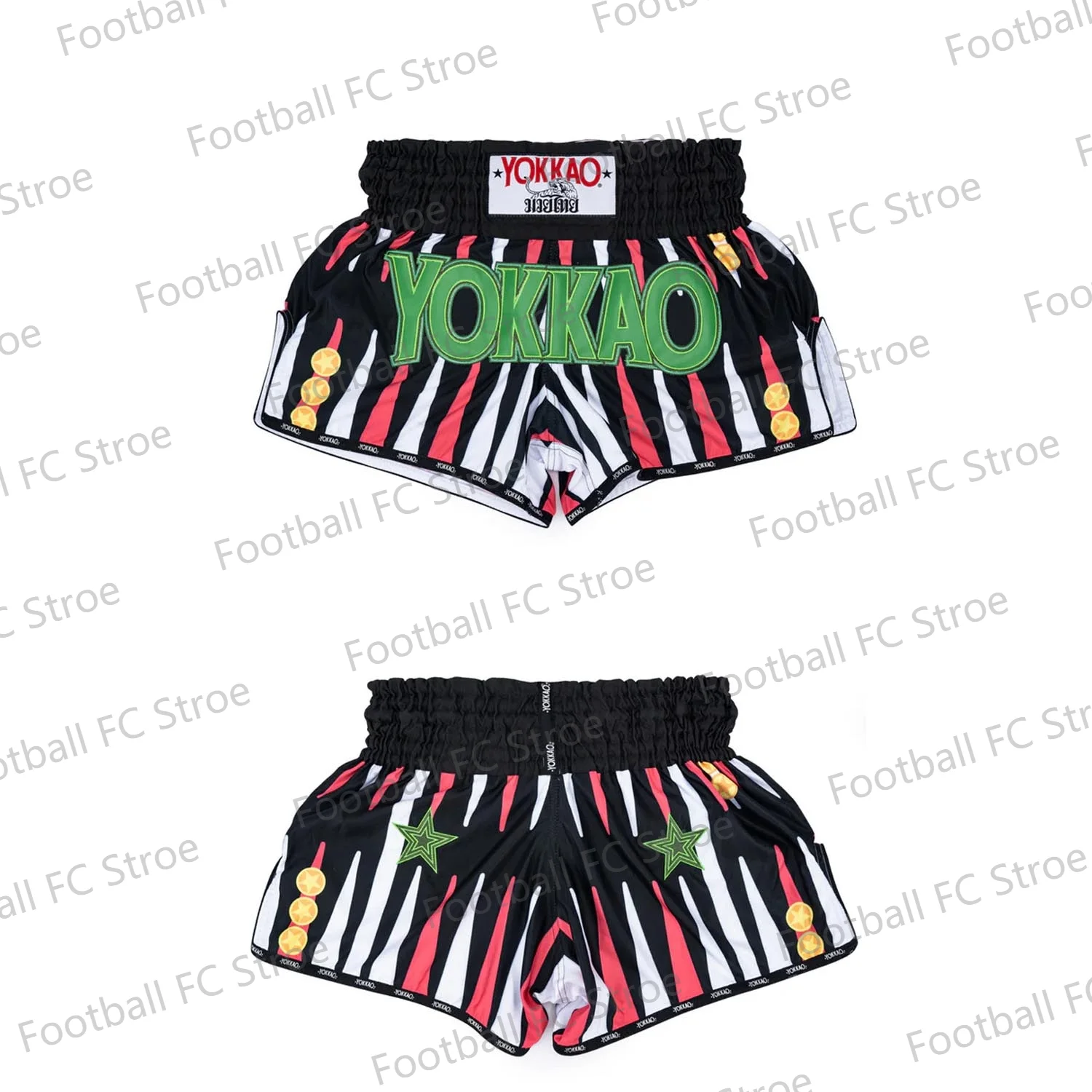New Vintage REDGAMMON CARBONFIT SHORTS Muay Thai Boxing Shorts Drawstring Taekwondo Training Martial Arts Kids/Adullt YOKKAOOO