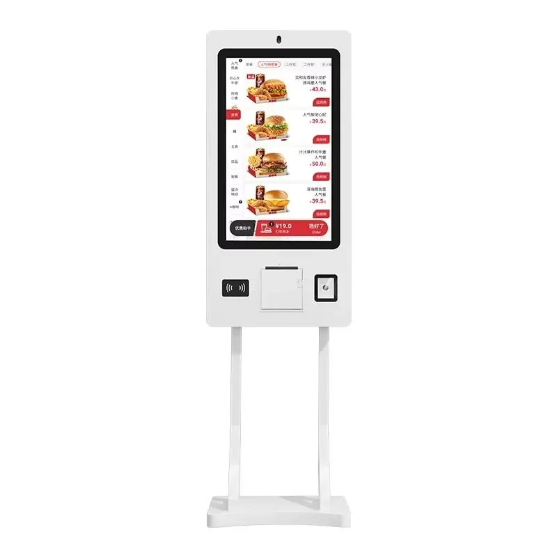 21.5 Inch Kiosk with Camera Printer QR Code Scanner Touch Screen Self Service Kiosk