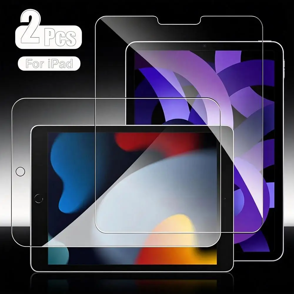 2Pcs Screen Protector Film For Apple iPad Pro 11 M4 2018-2022 Air 5 4 10 10.9 A16 2025 9th 8th 7th 6th 5 Glass 9H Tempered Glass