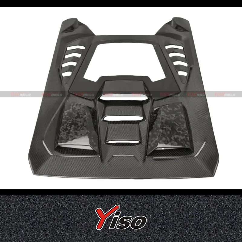 

Suitable for LP580 610 Hurricane Modified encirclement tail cap T-shaped dry carbon fiber rear hood glass rear cover