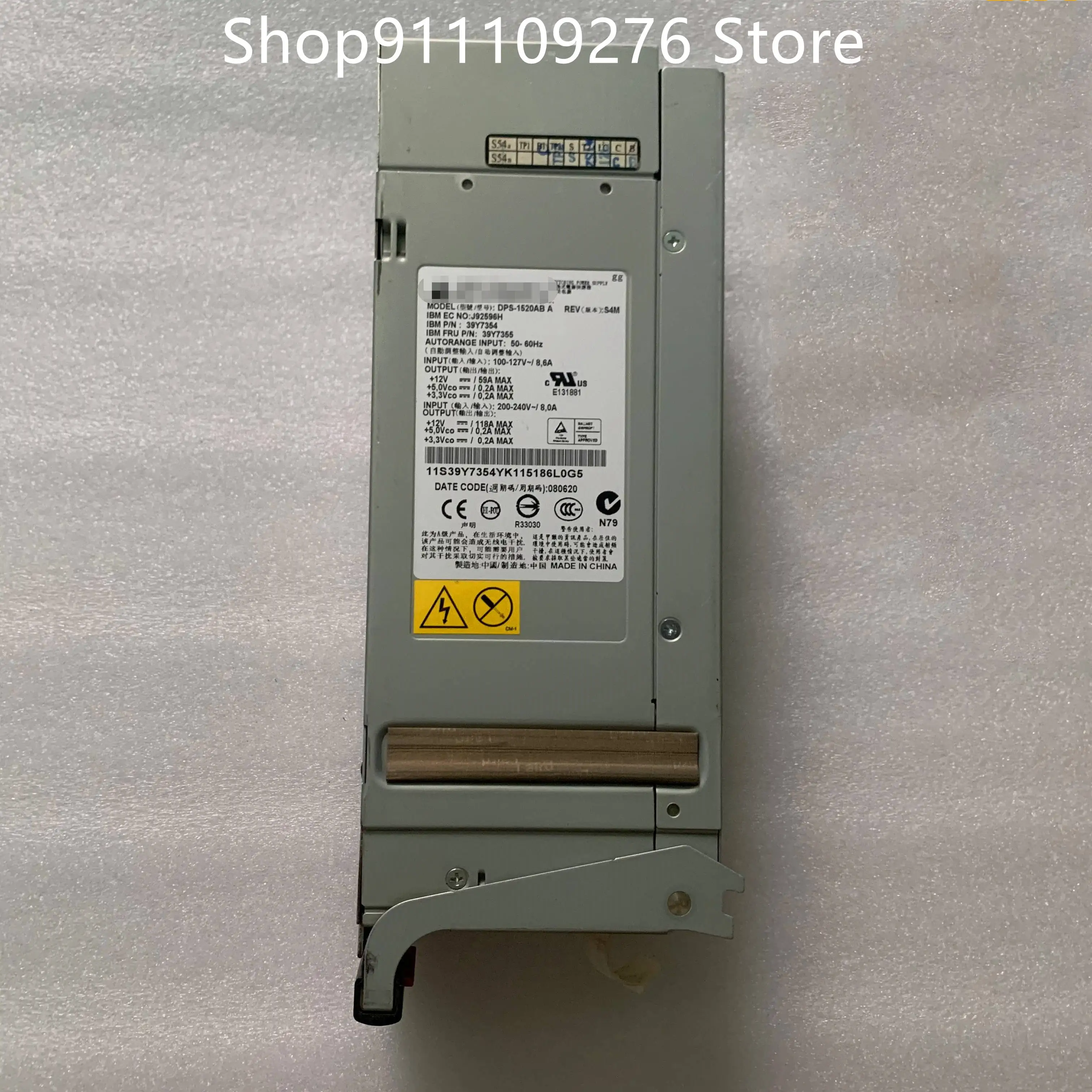 

Original PSU for IBM x3850M2 x3950M2 server power supply DPS-1520AB A 39Y7354 39Y7355