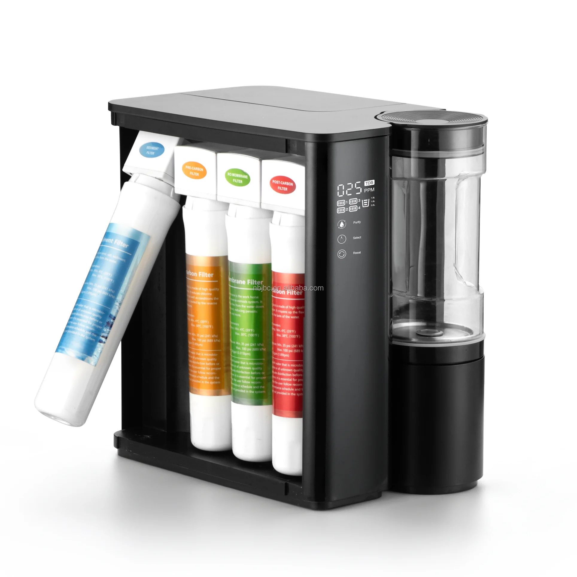 كلاهما متوفرة على سطح الطاولة وتحت نظام Ro لتنقية المياه المنزلية