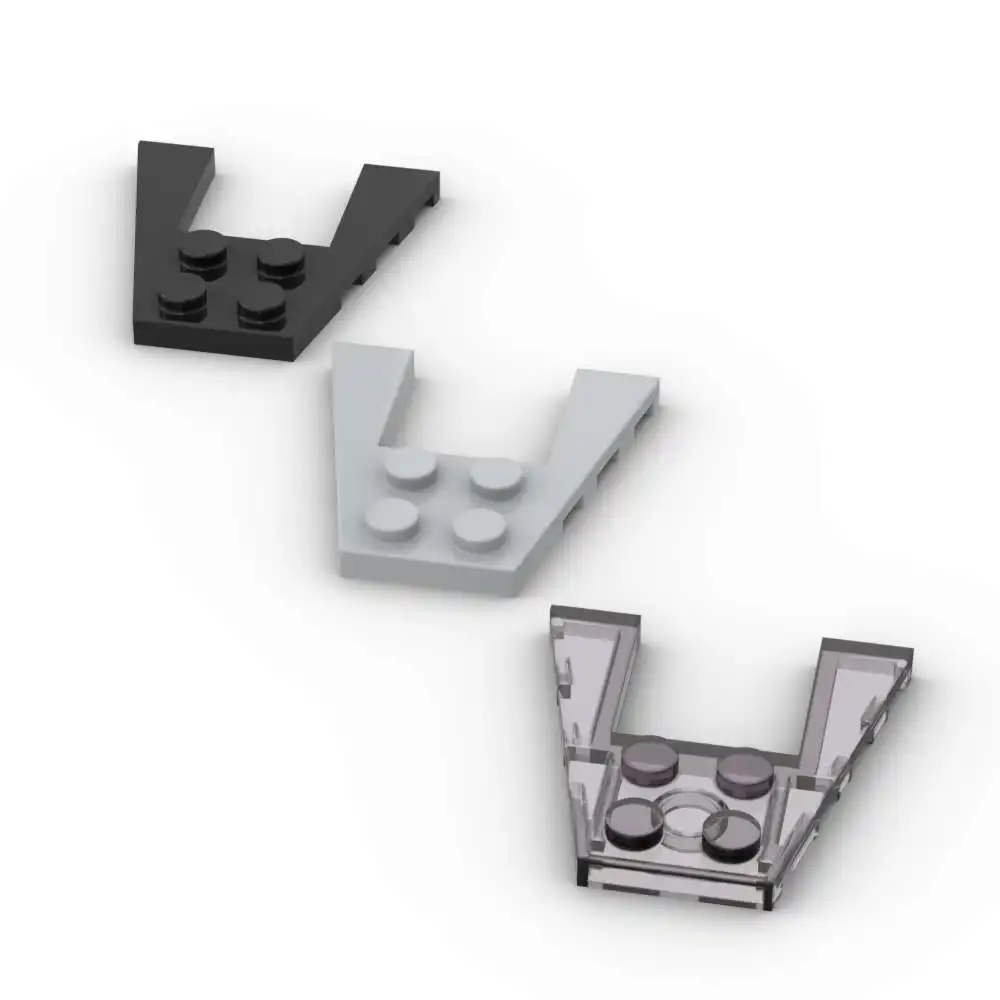 MOC 10PCS DIY High-Tech 43719 Wedge 4X4 Plate Board Bricks  Attractive Classical Adaptive Building Block Toys Adults Boys Gifts