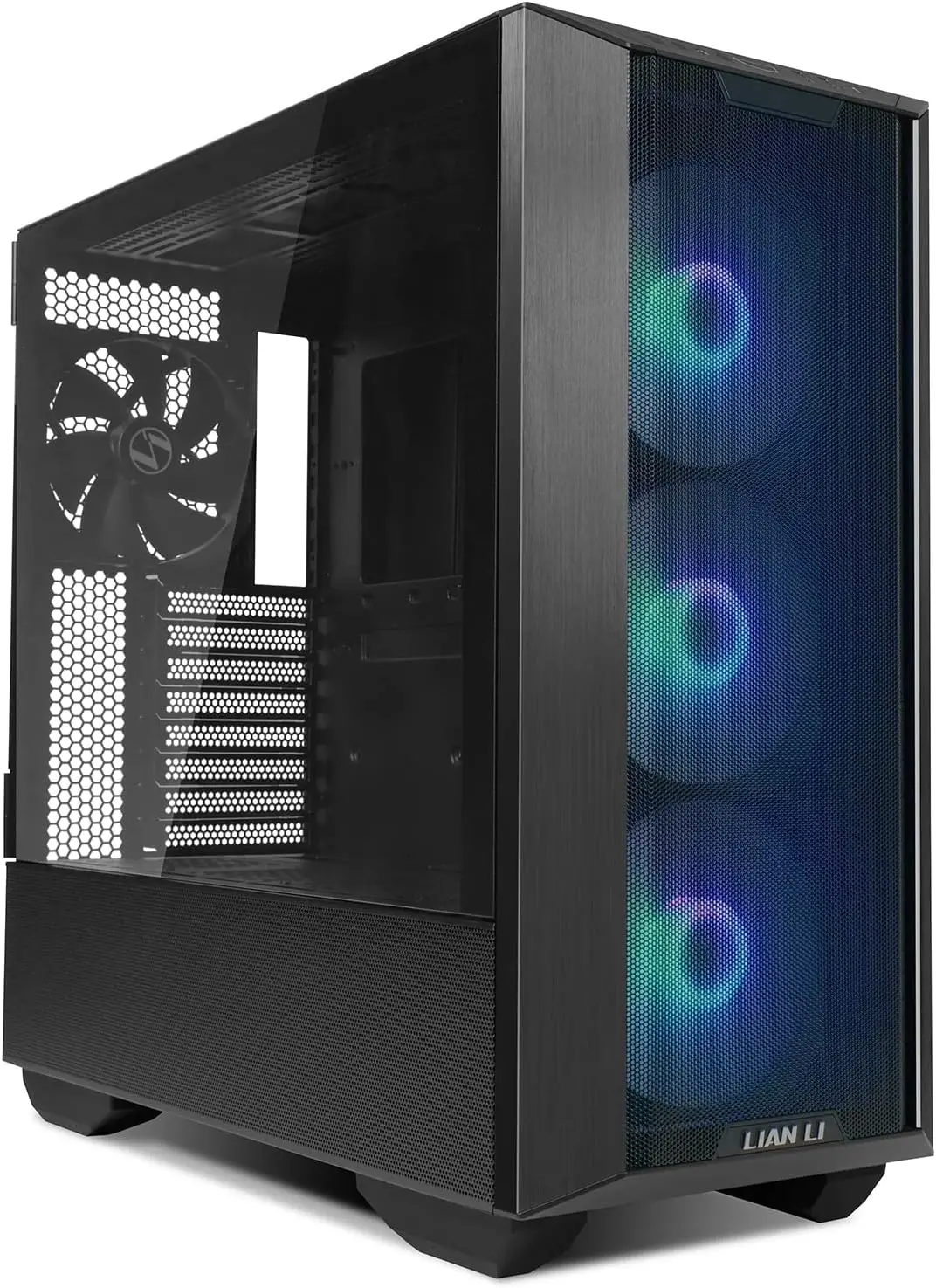 

E-ATX PC Gaming Case with Hinged Tempered Glass Doors, Fine Mesh Panels, and 4x140mm PWM Fans for High Airflow