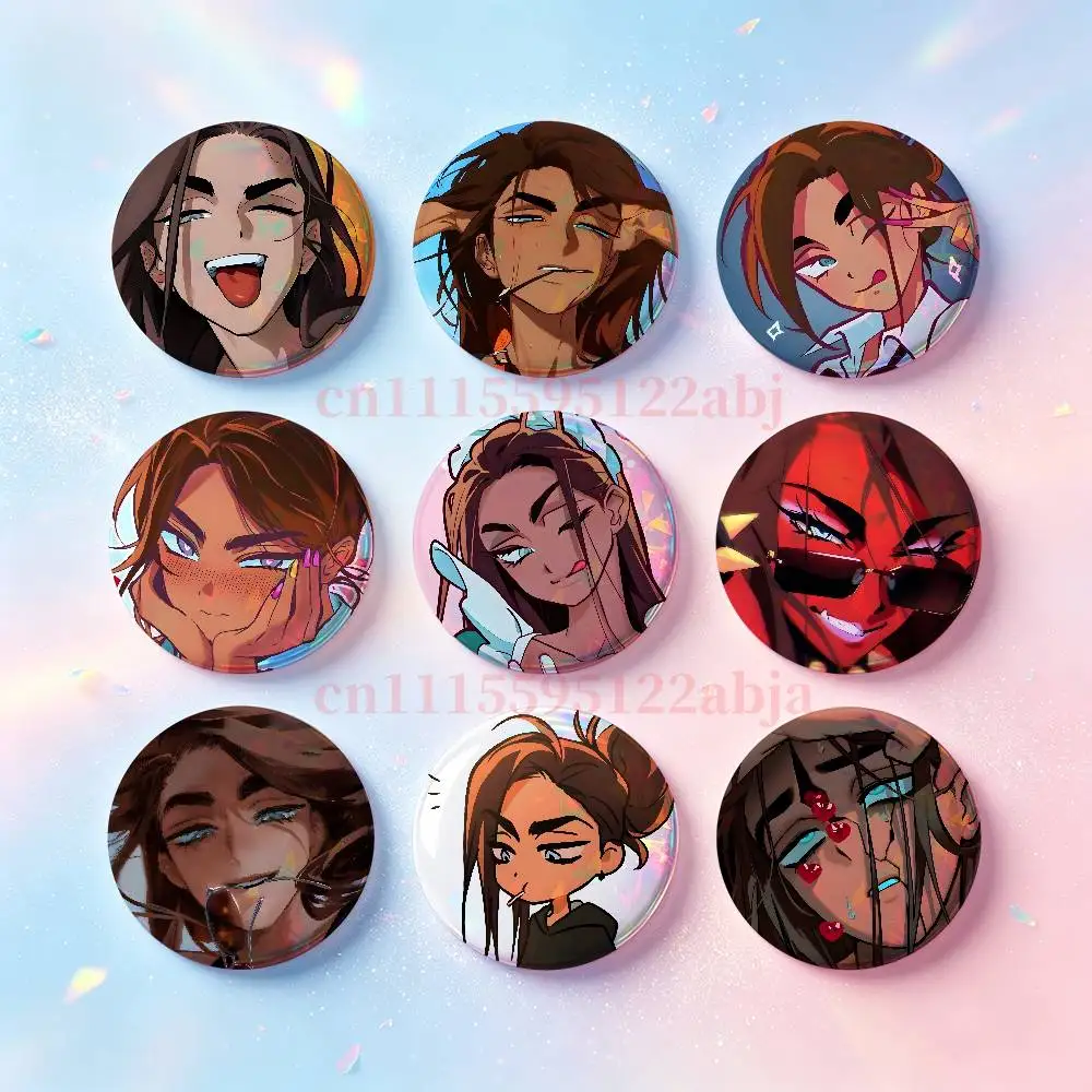 h-hyuna A-Alien Stage HD Print Badges Pretty Round Display Brooches IP merchandise 32mm 58mm 75mm 44mm 25mm