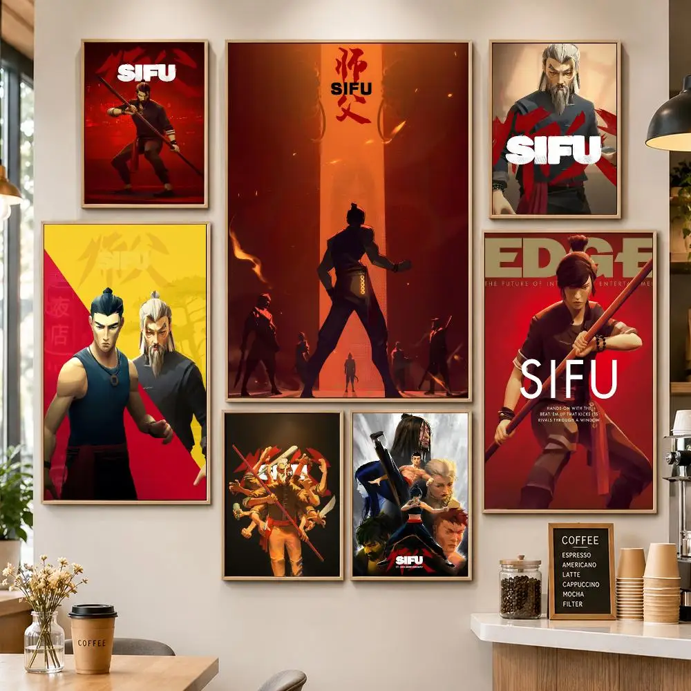 Game Sifu Martial Arts Action Fighting Poster HD Wall Decor Apartment Dorm Office Cafe Bedroom Home Gift