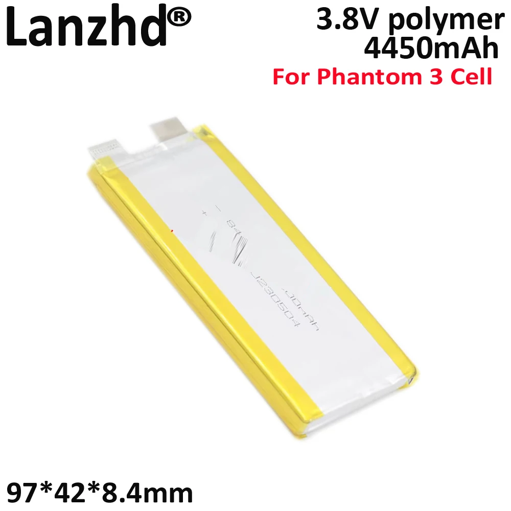 3.8V Battery Cell for DJI Phantom 3 Drone PH3 3P/3S/3A/3 SE 4K Li-Po 15C High Rate Rechargeable 4500mAh 844297 784399