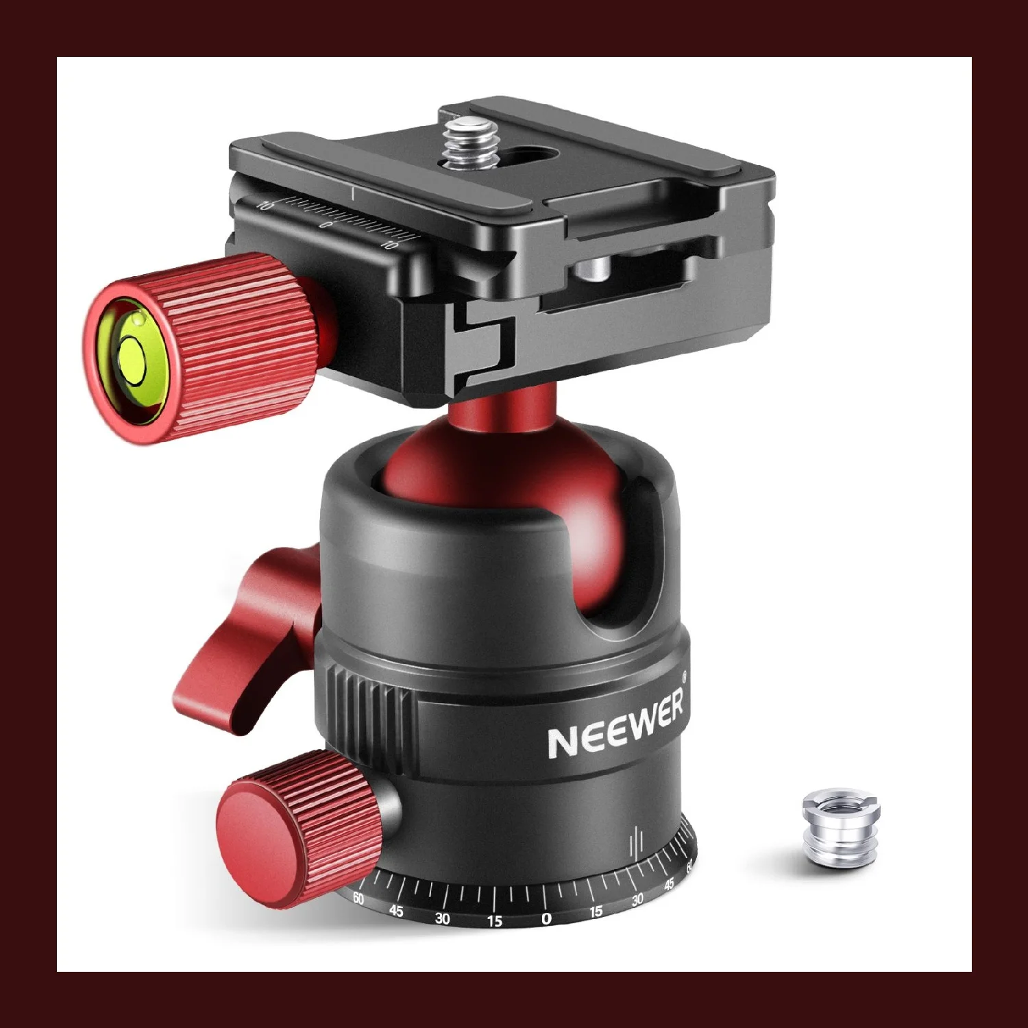 NEEWER 36MM Tripod Ball Head 360° Panoramic Metal with Arca Type Quick Release Plate for Monopod, Slider, DSLR Camera, Camcorder