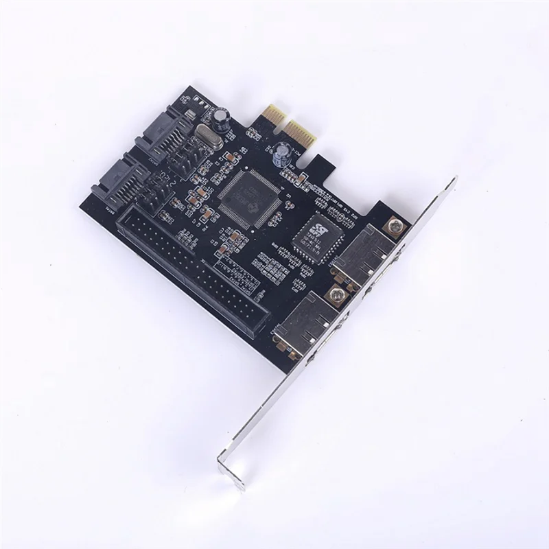 

A08E-1 Piece SATA IDE PCI E Adapter Card PCI E To SATA 2.0 + IDE ESATA X2 Combo Adapter Converter RAID Controller Card