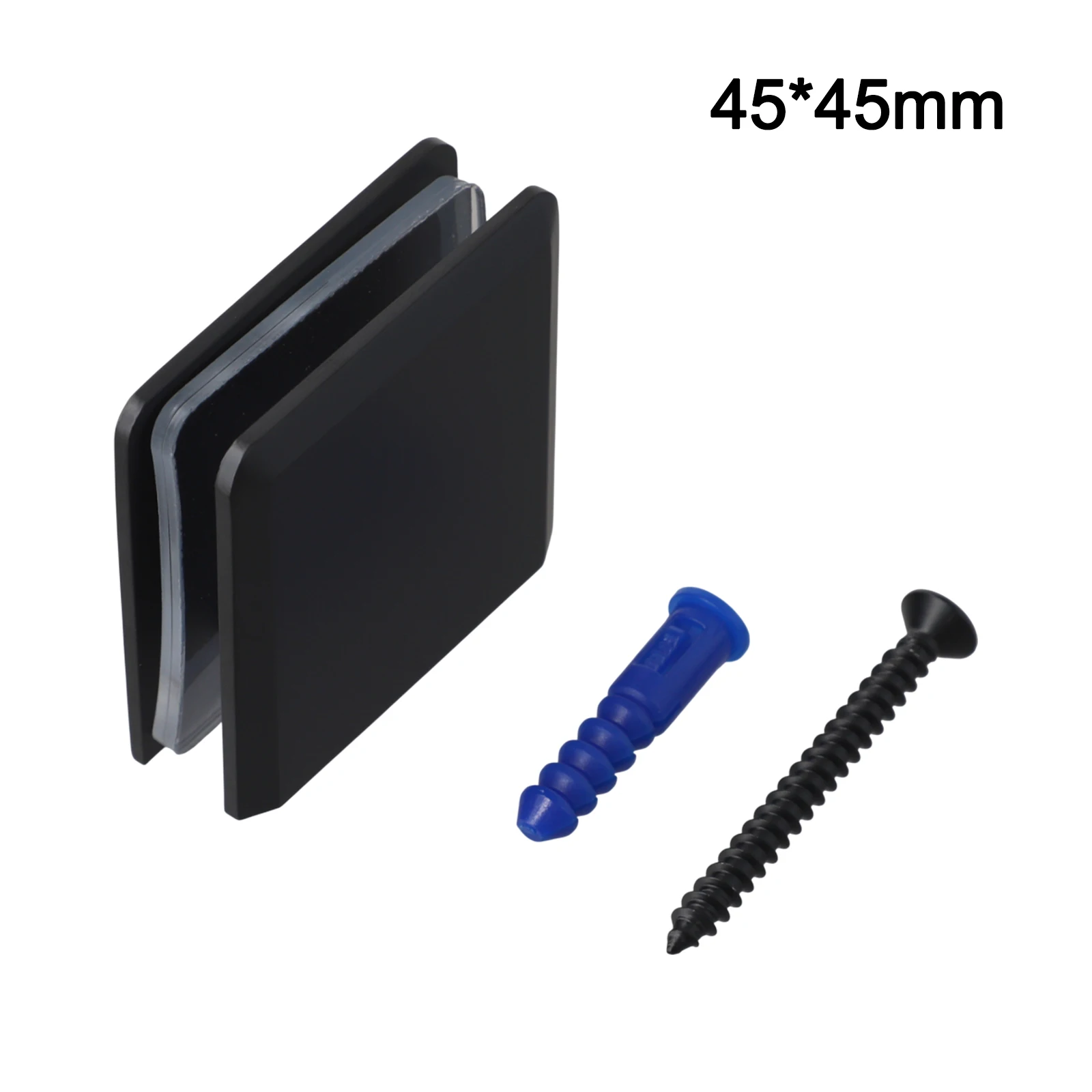 لوحة زجاجية تثبيت مشبك زجاجي نحاسي 8-12 مم توافق الزجاج مشبك U سهل التركيب لتركيب الحمام