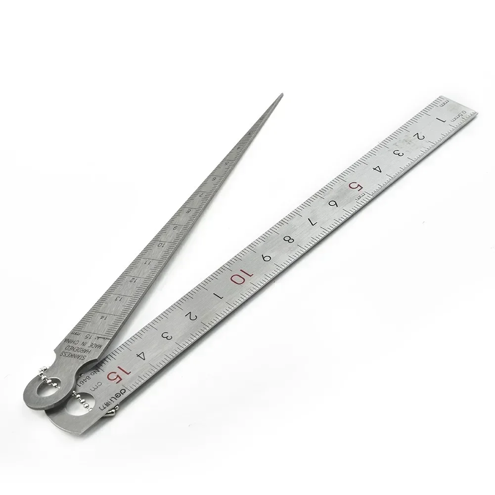 Stainless Steel Welding Taper Feeler Gauge Gage Depth Ruler Gap Hole Inspection  Measure Tool Measuring Gauging Tools Gauges