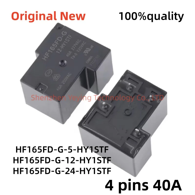 1Pcs/Lot 100% New Hf165Fd-G-5-Hy1Stf Hf165Fd-G-12-Hy1Stf Hf165Fd-G-24-Hy1Stf 4-Pin 40A Sets Are Always Open