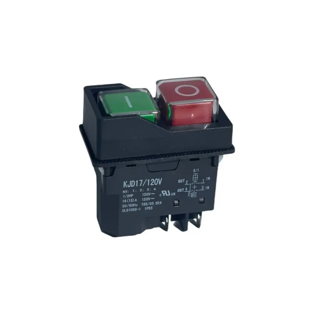 Safety Electromagnetic Power Switch KJD17 120V For Industrial Garden Tools 4PIN 5PIN Magnetic Starter Control Unit