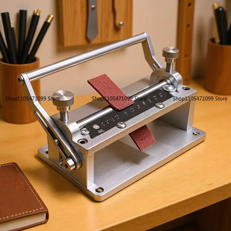 Manual Leather Skiving Machine Leather Paring Tool for Belt Watch Strap Cowhide Vegetable Tanned Leather