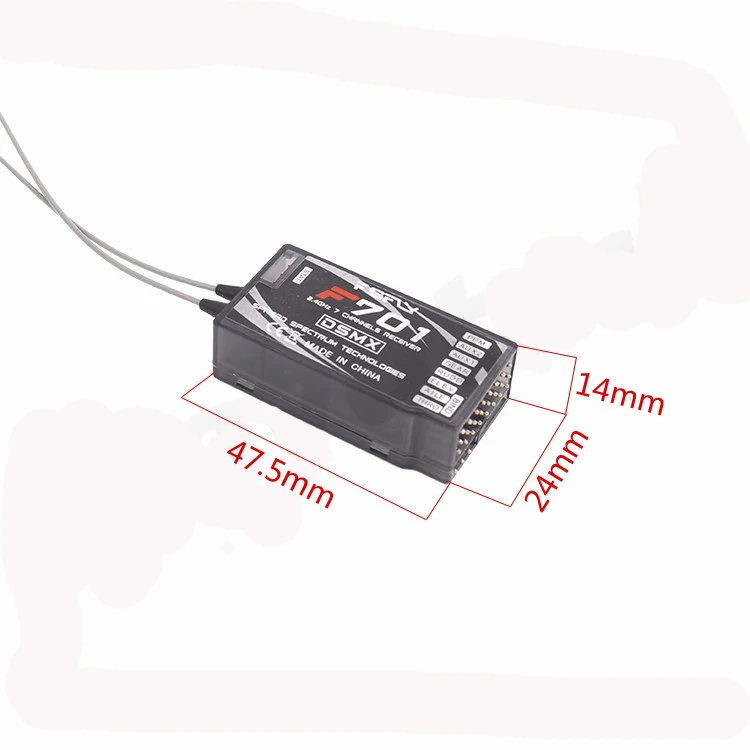 Spektrum AR7000 zamiennik F701 PPM 2.4GHz 7CH DSMX DSM2 odbiornik RC DX7 DX8 JR RC System nadajnika do śmigłowca