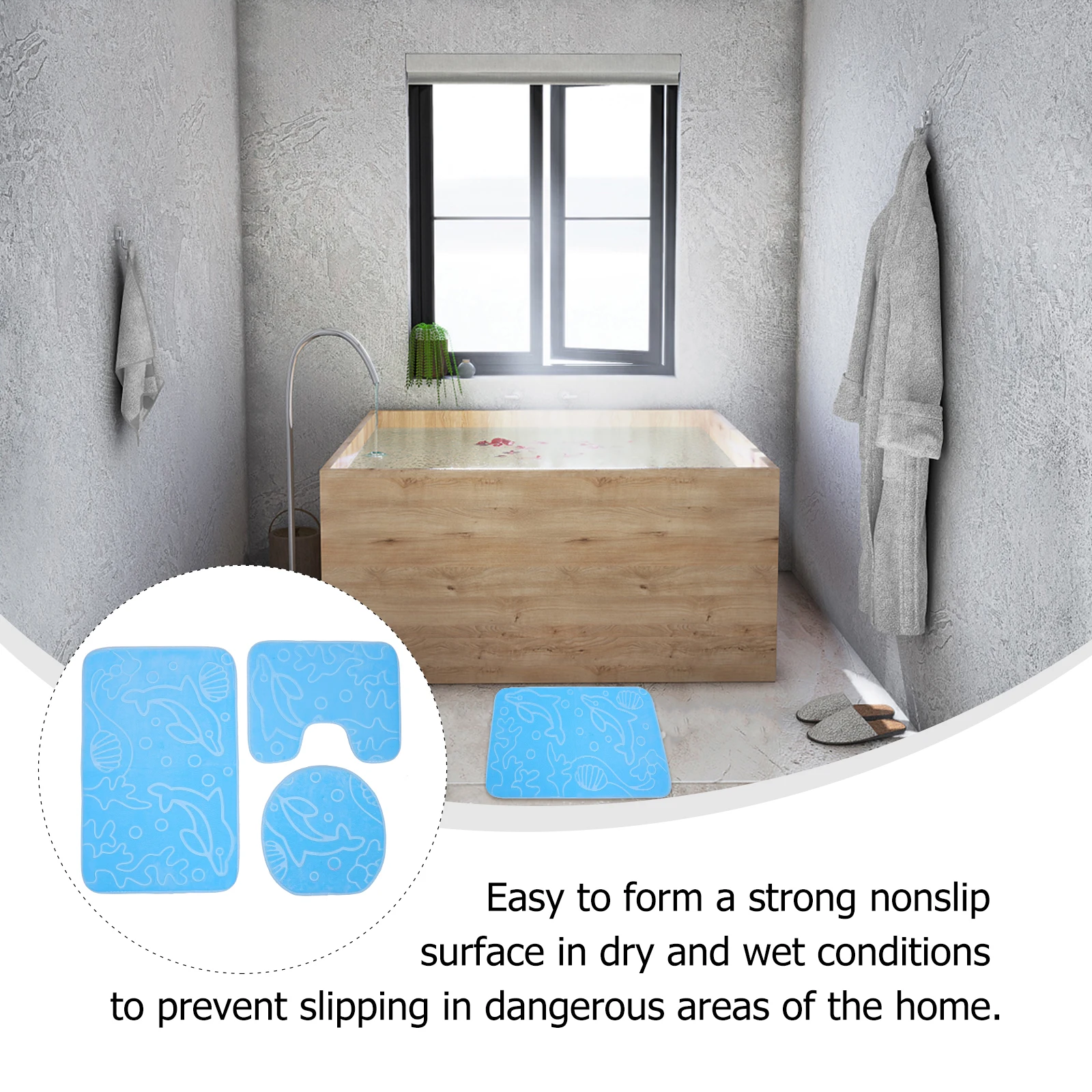 

3 шт. нескользящий коврик из ПВХ, детский рождественский коврик с героями мультфильмов, водопоглощающий, машинная стирка, детский коврик для ванной комнаты, коврики