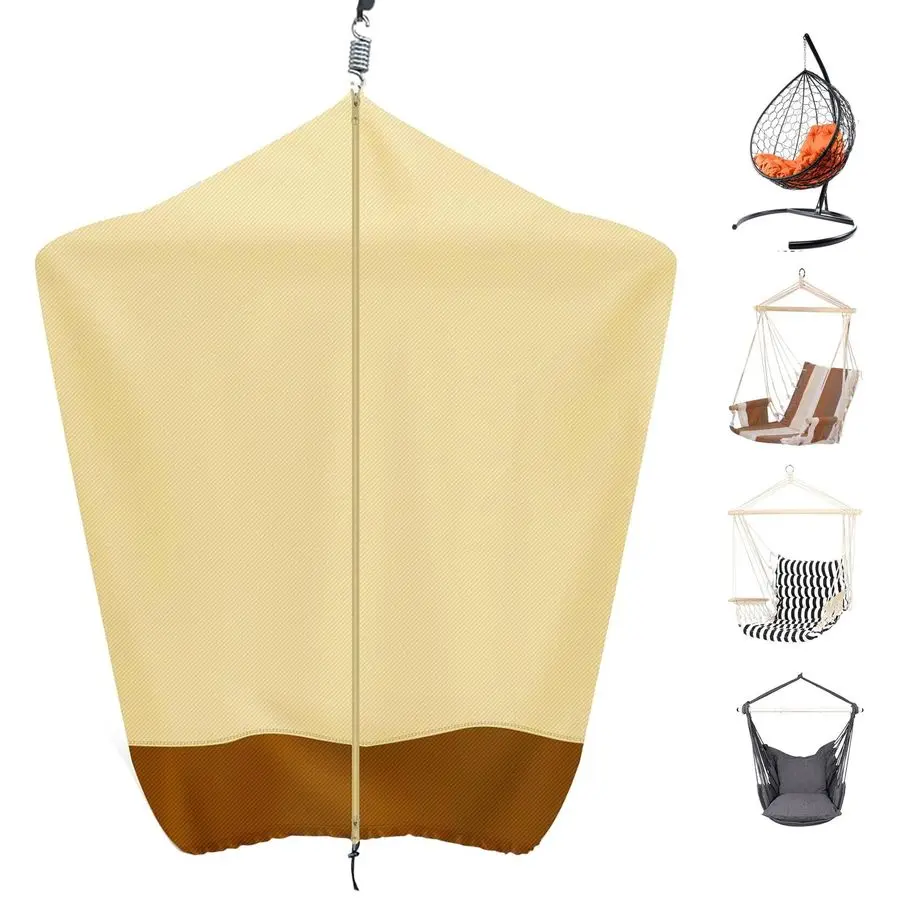 

Hanging Hammock Chair Cover Egg Chair Swing Cover 420D Waterproof Cover for Hammock Outdoor Hanging Egg Chairs Swing Covers with