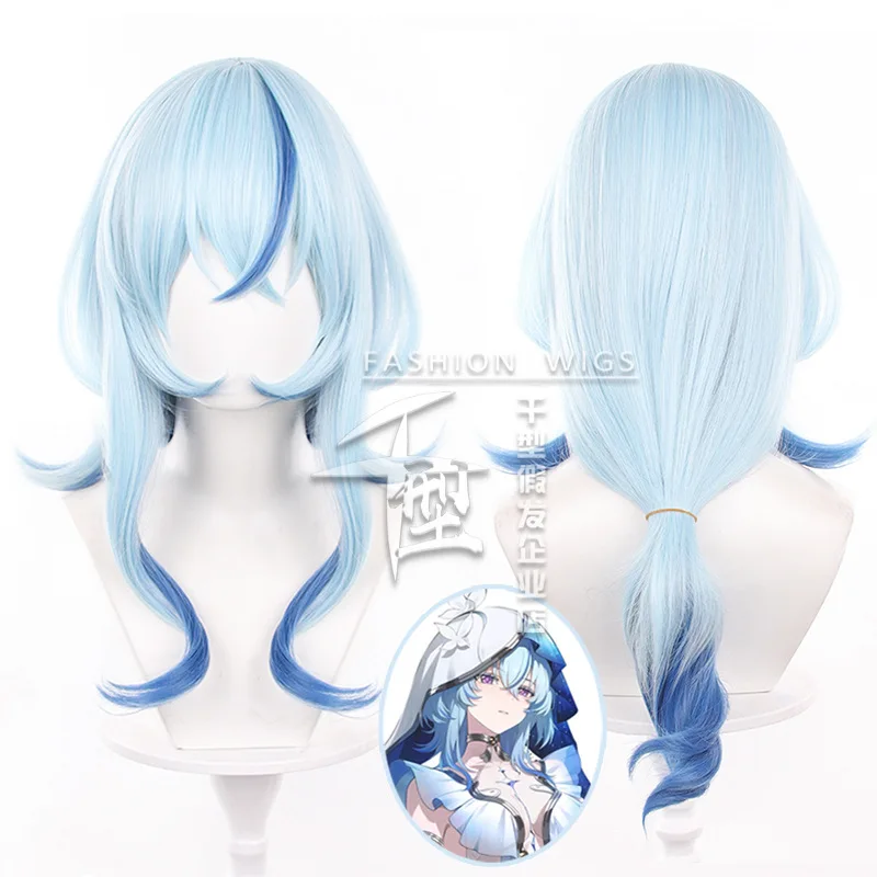 Anime Cosplay The Shorekeeper Wig Game Wuthering Waves The Shorekeeper Cos Wig Blue Hair Women Halloween Christmas Wig Gift