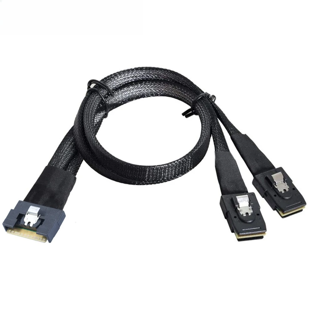Slimline SAS 8654 8X PCI-E 4.0 All-inclusive Anti-skew Plug-in To 2*SFF-8087 Server Cable Length Optional 0.5M 1M
