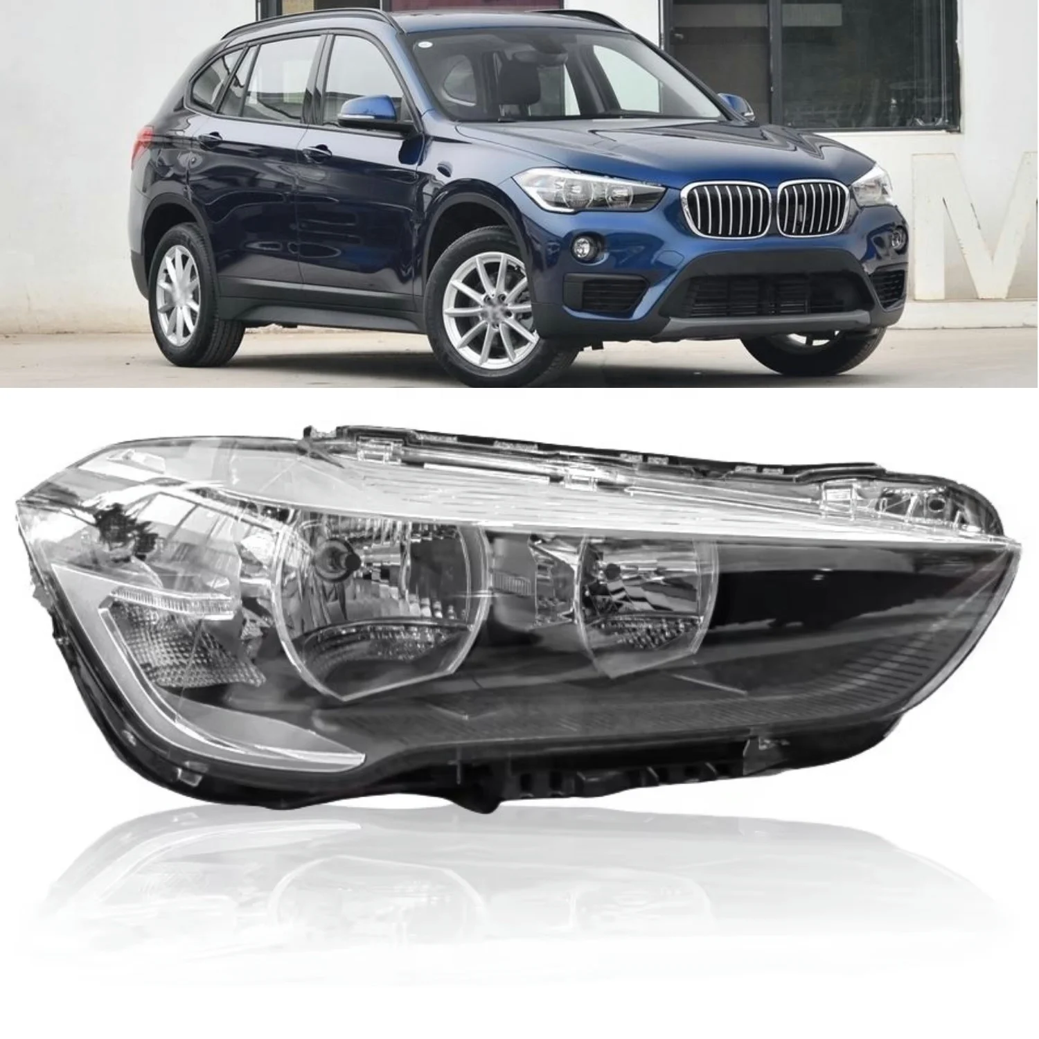 F48 F49 2016-2019 Halogen Headlight Assembly OEM Plug and Play Front Auto Lamp Parts