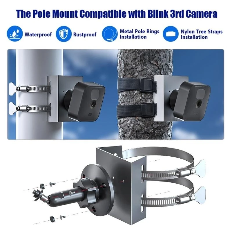Multifunctional Surveillances Camera Mount for Home and Office Use Featuring Easy Installation and Rust Resistant Design H8WD