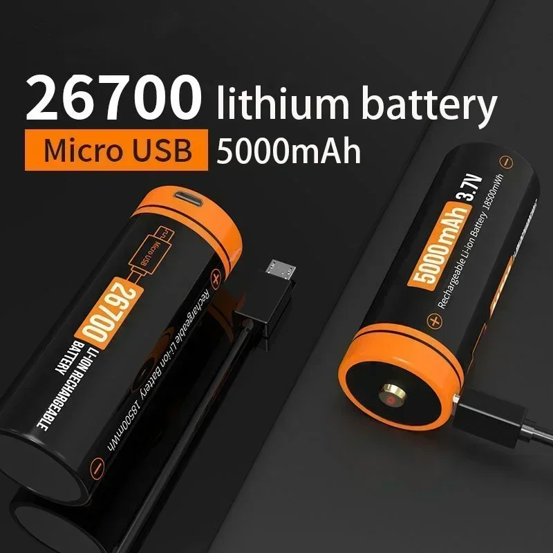 Lámpara de calle con almacenamiento de energía de 5000 mAh, batería de 3,7 V, linterna LED de luz fuerte. Juguetes. Eléctrico. 26650 batería de litio recargable