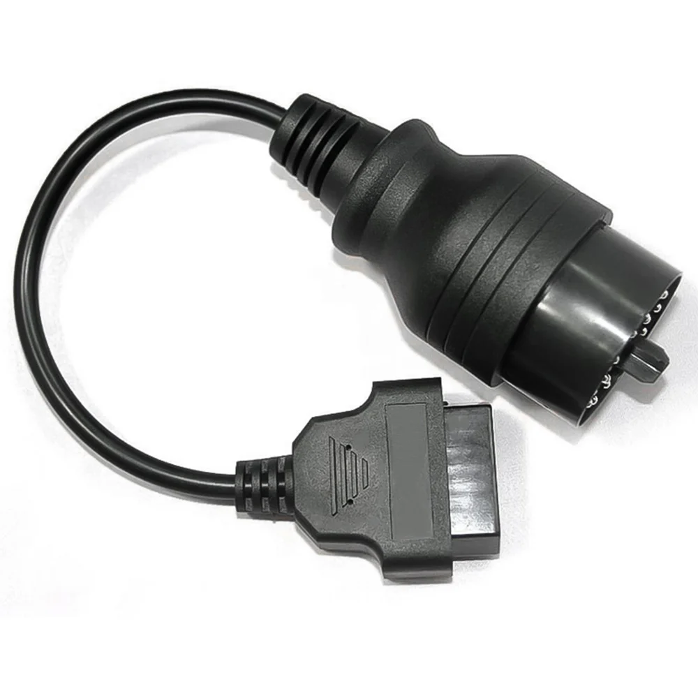 BMW 20핀 OBD에서 16핀 OBD2 진단 케이블로 변환, BMW E31/E32/E34/E36/E38/E39/E46/E53/X5 OBDII 진단 인터페이스 커넥터용