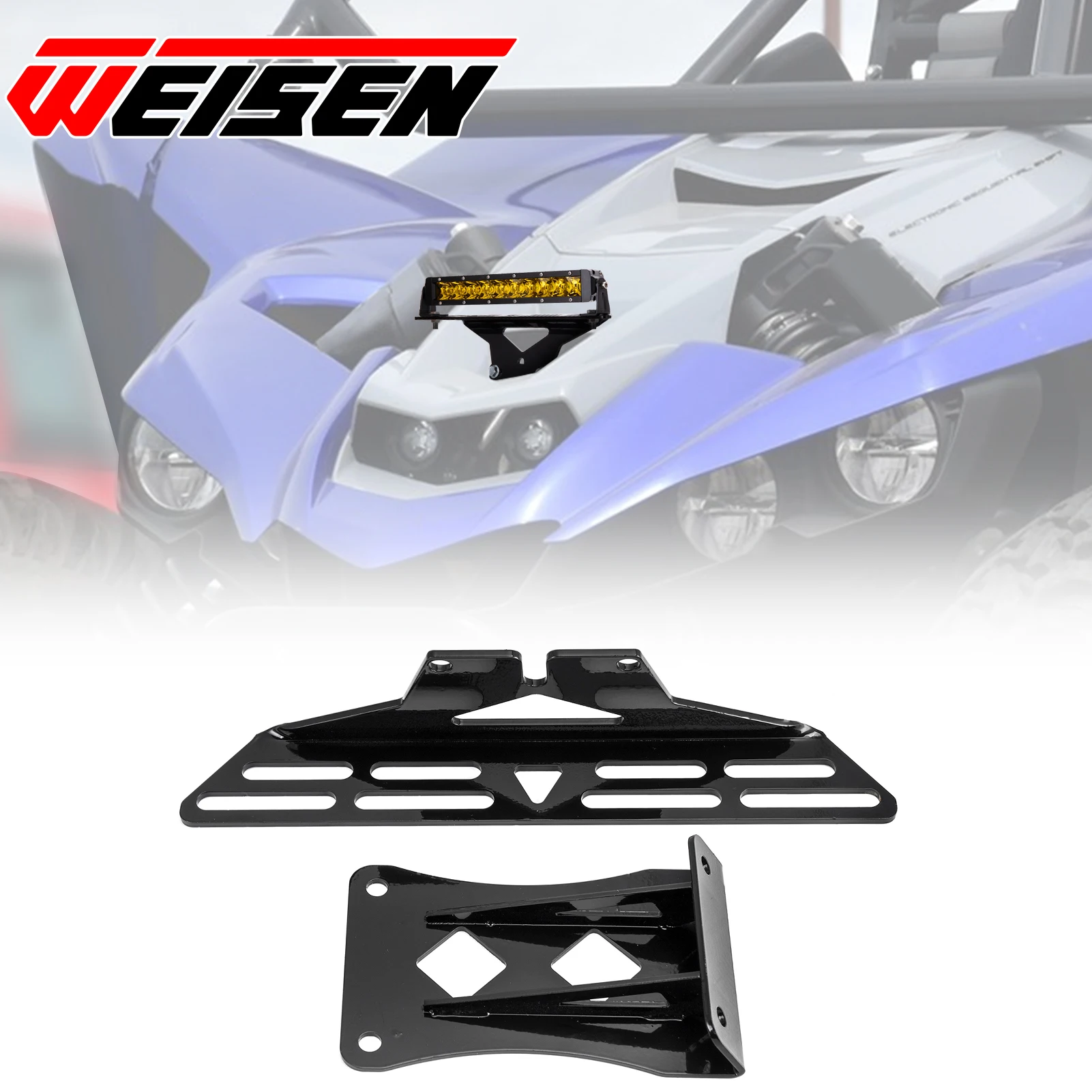 

Кронштейн для крепления фонаря на капоте UTV подходит для световых полос 6-12 дюймов / 2-4 кап-подсветки для Yamaha YXZ 1000R всех моделей (2019 токов), аксессуары