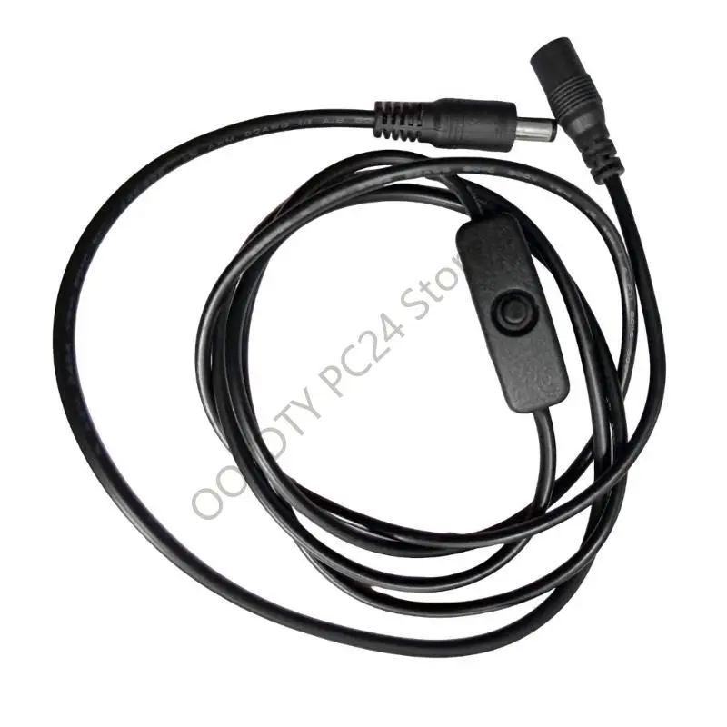 

H7BA Inline Power Switches Extension Cable Male to Female 5.5mm x 2.1mm 1.5m
