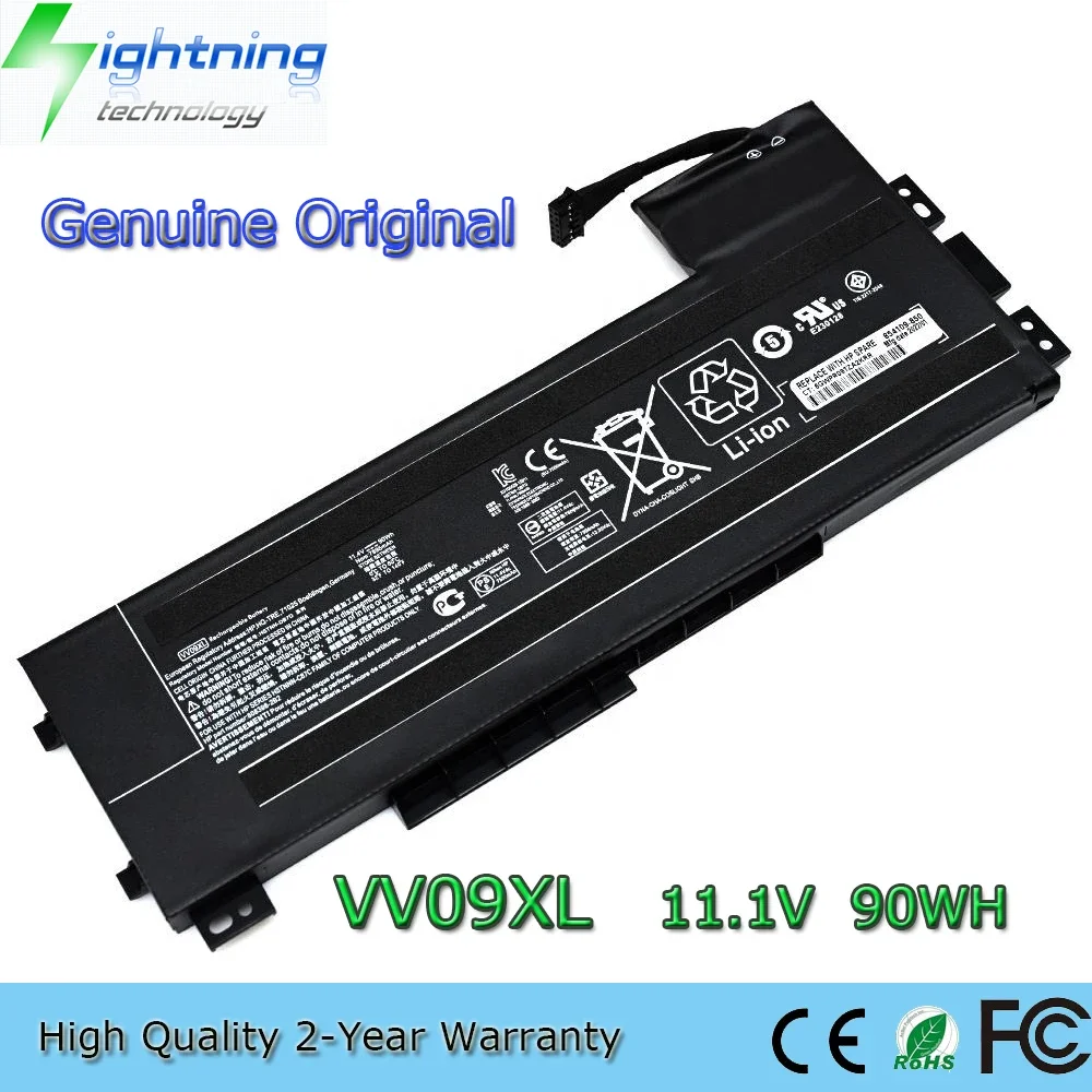 New Original VV09XL 11.4V 90Wh Laptop Battery for HP ZBook 15 G4 17 G3 808398-2B1 808452-005 HSTNN-C87