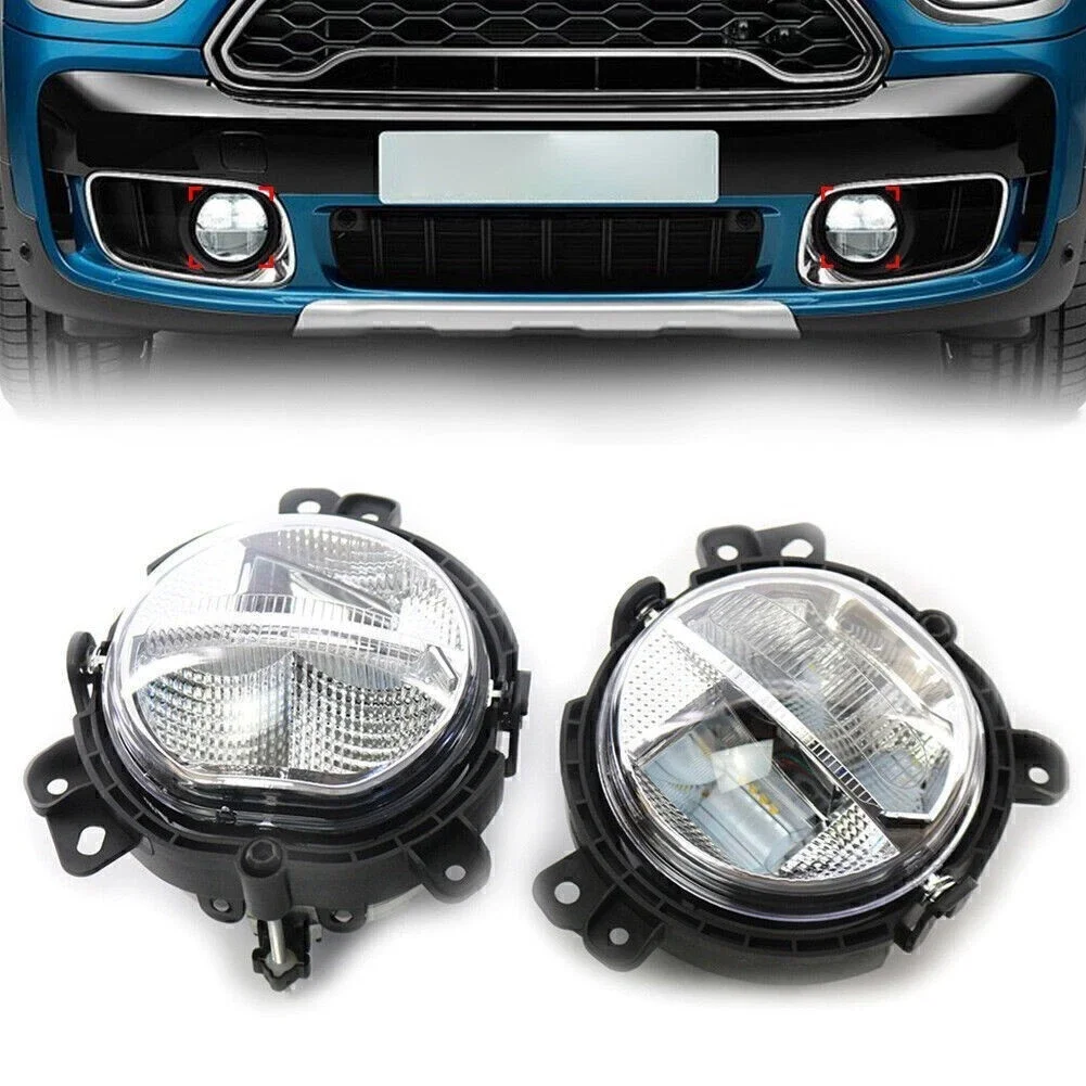 Car Front Bumper LED Fog Lamp Replace For BMW Mini F60 2016-2021 63177409121 63177409122 Driving Fog Light Headlight Left Right