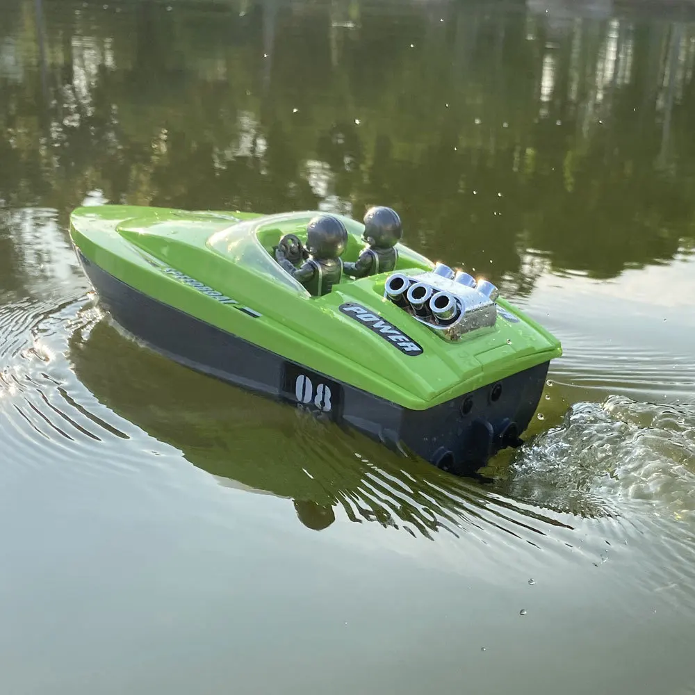 Remote control high-speed speedboat water induction children remote control speedboat stunt ejection long endurance