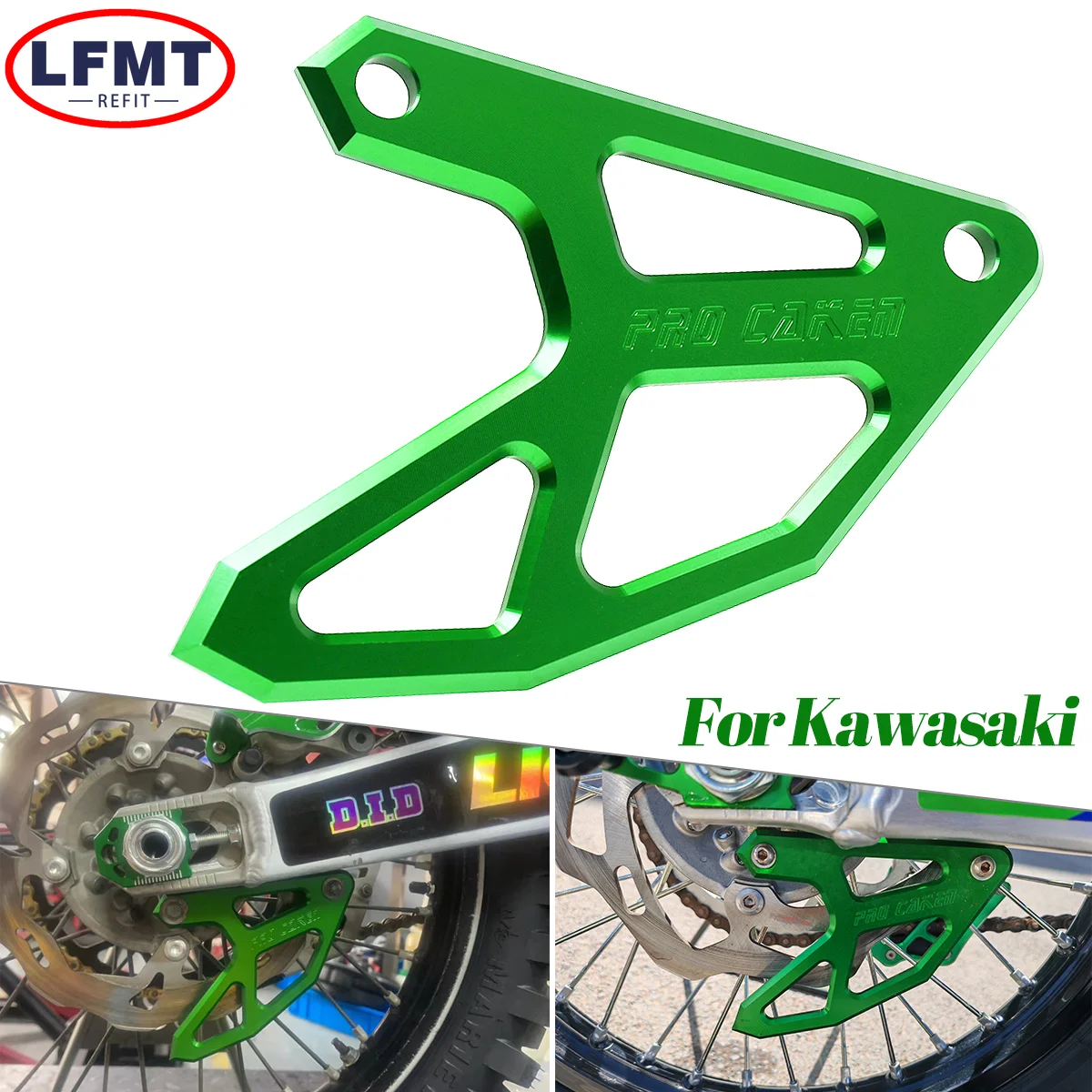 

For Kawasaki KX250F KX450F KX450 KLX450R KXF 250 450 KX 250F 450F 2004-2025 Motorcycle Rear Brake Disc Caliper Guard Protector