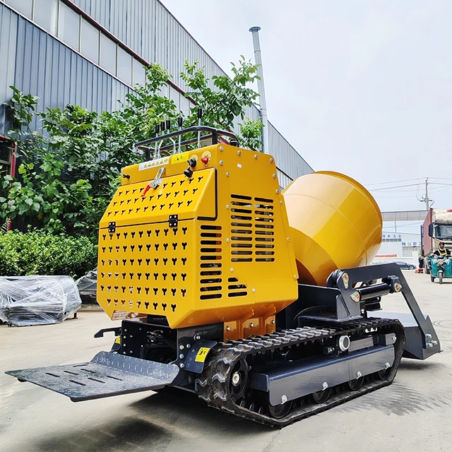 حار بيع الشركة المصنعة نوع جديد الزاحف خلاط الخرسانة شاحنة خلاط الخرسانة المتنقلة الصغيرة مع المضخة الأساسية ومكونات المحرك #6