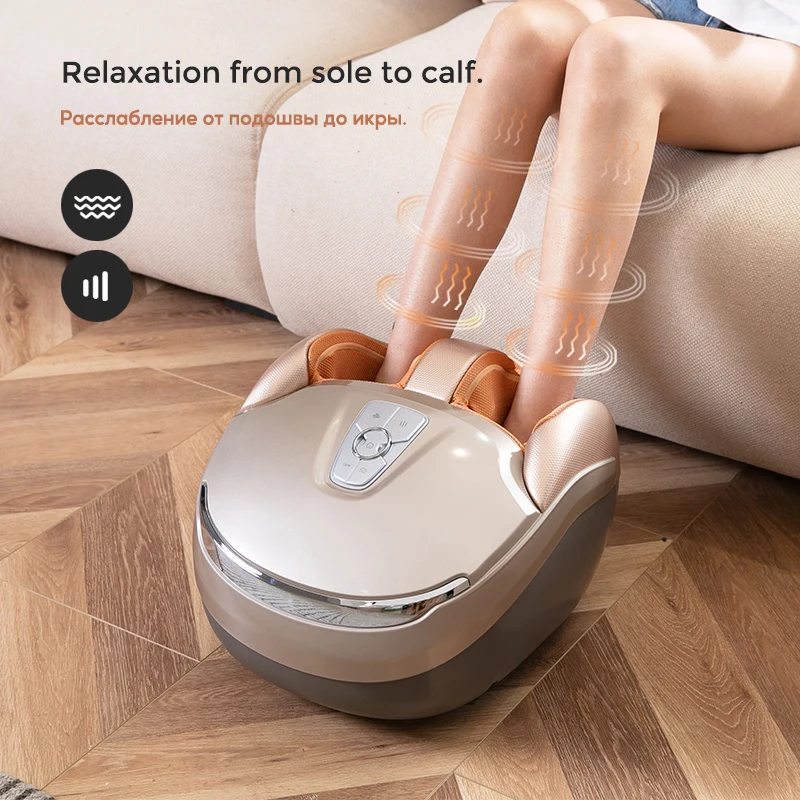 MARESE M7 PLUS Luxurious Foot Massager Machine Tapping Vibration Rolling Keading Air Compreesion Massage With Heat Health Care