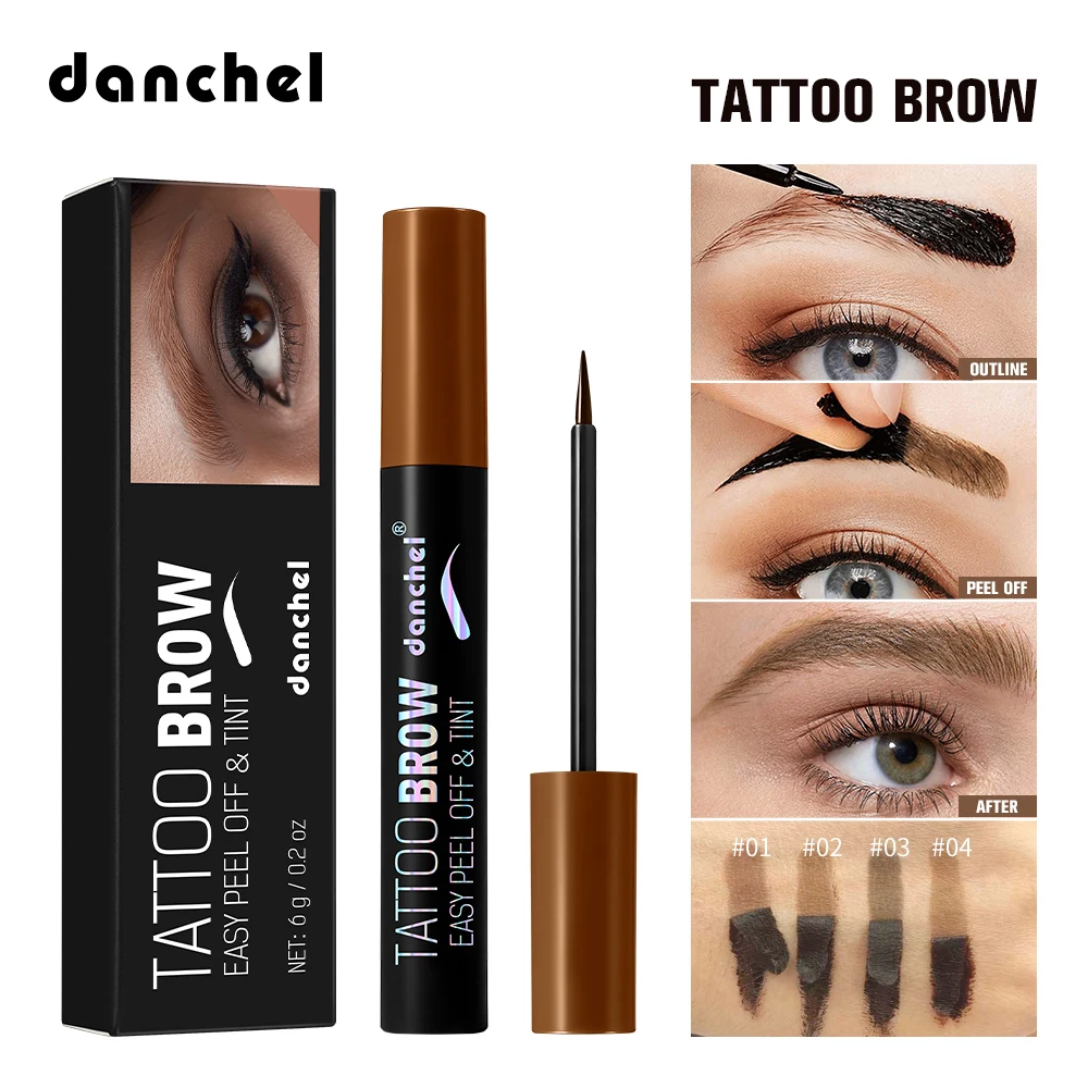 Eyebrow Gel Peel-off Long Lasting Fuller Defined Eyebrow Makeup Waterproof & Transfer-proof Suitable for Beginners Eyebrow Gel