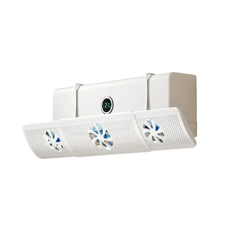 BAAJ-Air Vent Deflector For Ceiling Vents Adjustable With 3 Fans Conditioner Baffle For Car Home Family Air Deflectors