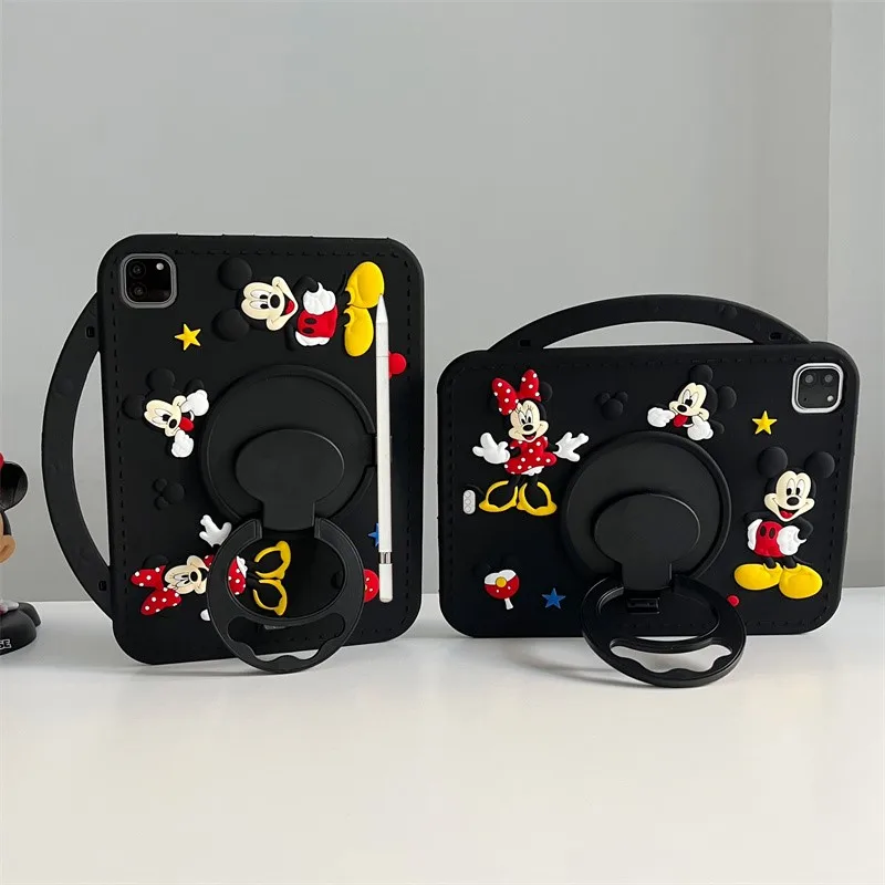 لطيف الكرتون ميكي ميني سيليكون اللوحي واقية لباد 9 8 7th الجيل الهواء البسيطة 2 3 4 5 6 10.9 برو 11 الطفل #1