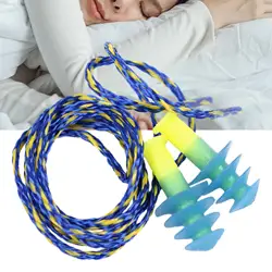 Silicone Earplugs with String Cord Waterproof Comfortable Reusable Noise Cancelling for Sleeping Work Study Concerts Loud Noise
