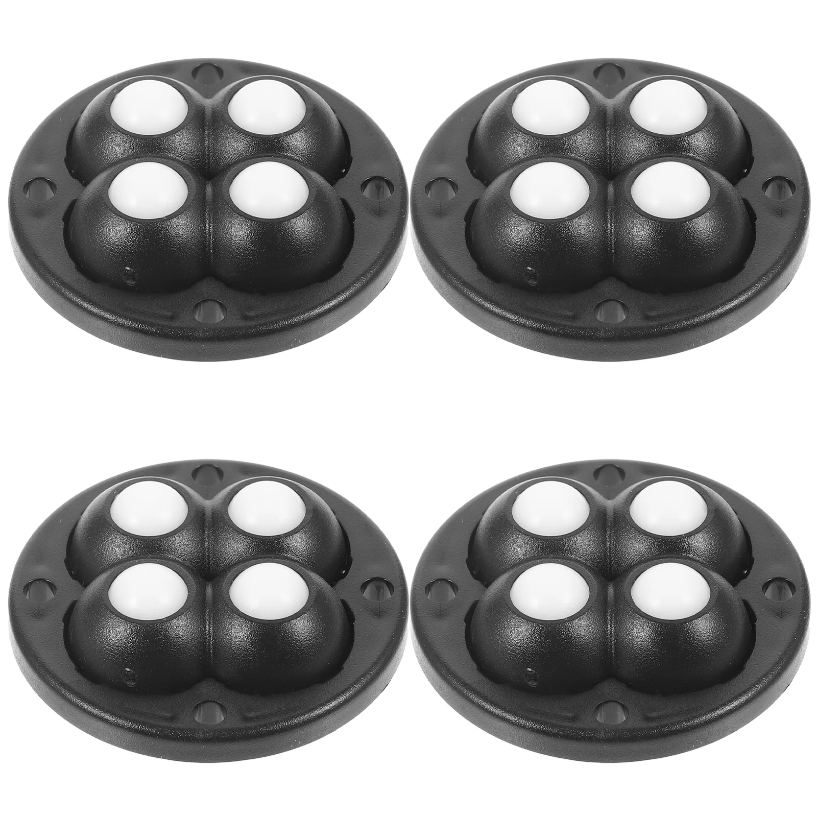 4 Pcs Self Adhesive Casters Wheels Trash Can Mini Electrical Appliance Sticky on Small Plastic Steel for Appliances