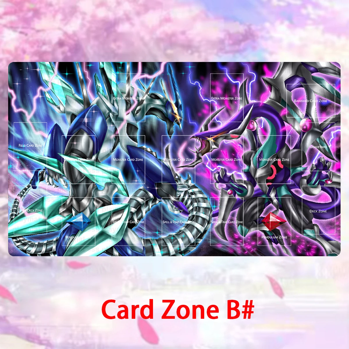 YuGiOh Playmat واضح الجناح Synchro التنين والتمرد الداكن Xyz التنين حصيرة TCG CCG مجلس بطاقة الألعاب حصيرة ألعاب لوحة الماوس منطقة وحقيبة