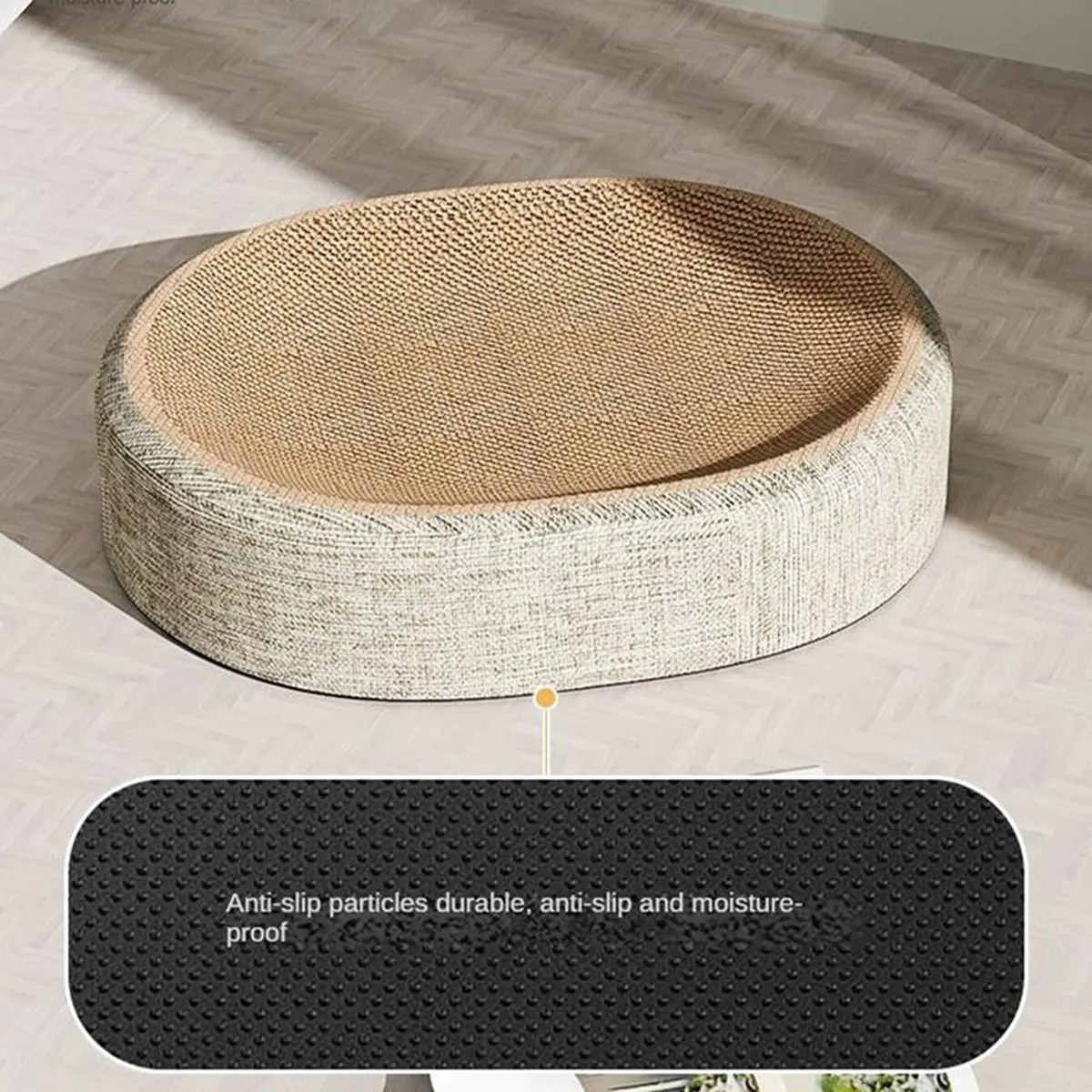 New Supplies Oval Shape Scratch Pad for Cats Sisal Scratching Cat Bed Multifunctional Pet Sleeping Mat Cat Scratch Bed for Cats