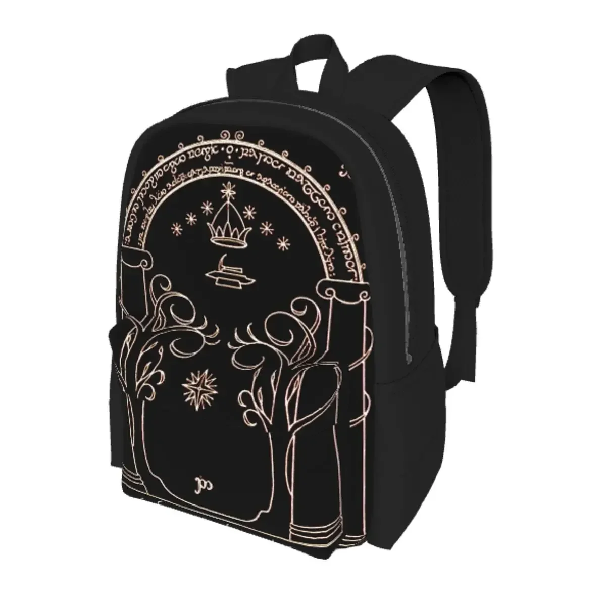 Speak Friend And Enter Student Backpack School Bag Hiking Travel Daypack for Boys Girls Bookbag Shoulder Bags