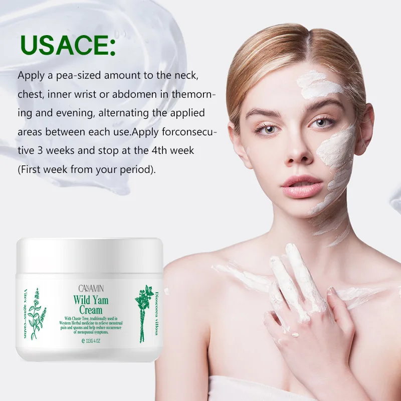 

Крем Wild Yam — увлажняющий крем для женщин, питает, баланс и обеспечивает успокаивающий массажный уход.