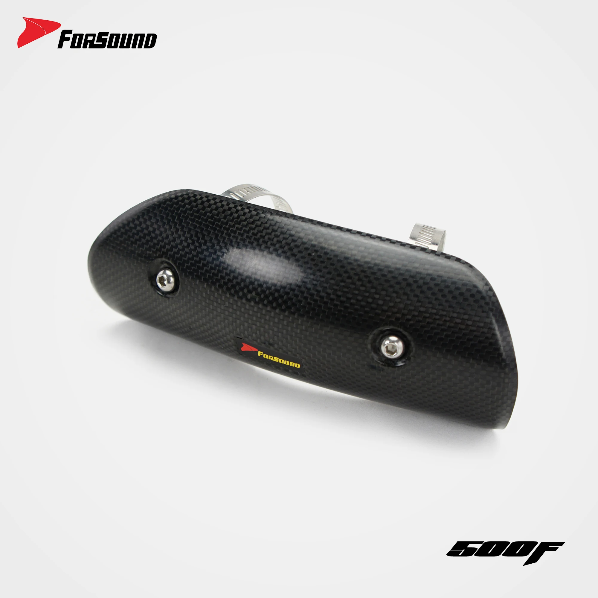 For ZXMOTO ZX500F 500F Carbon Fiber Exhaust Heat Shield Cover Anti-Scald Muffler Pipe Protector Guard Heat Resistant Modified
