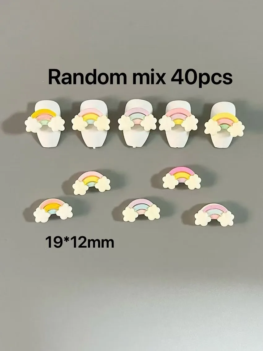 40 Stuks Dopamine Rose Rood Roze Wit Paars Blauw Groen Liefde Snoep Glanzende Hars Decor Diy Junk Telefoon Case Headset accessoires