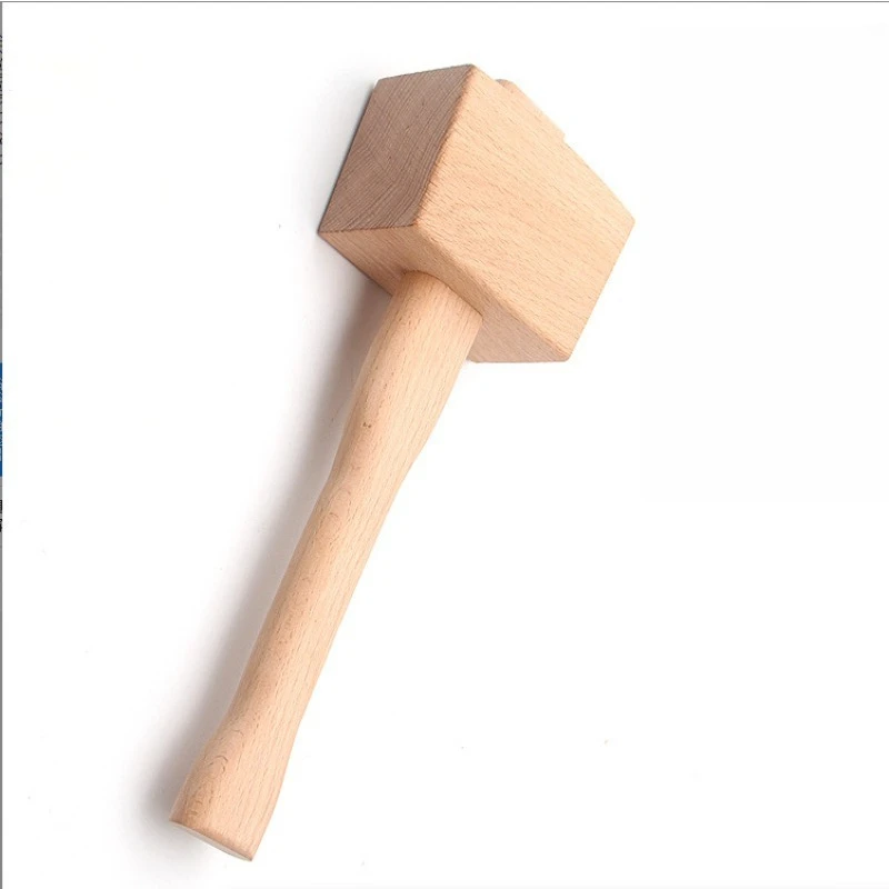 Hand‑use Hardwood Craft Mallet, Wooden Hammer for Handmade Leather Craft Projects