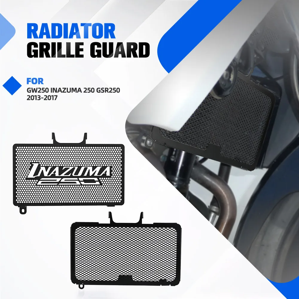 Motorcycle Radiator Guard Cover Grill Protector For Suzuki GW250 Inazuma 250 GSR250 2013-2017 Engine Cooler Tank Mesh Protection