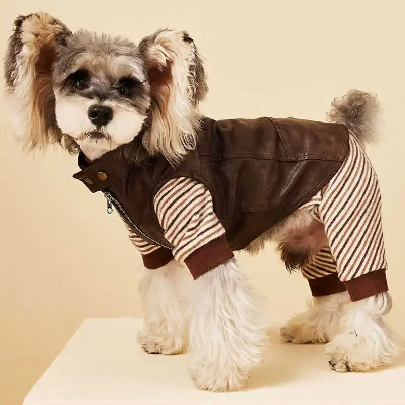 Pet Dog Hoodie Jacket with Vest for Spring and Autumn, Perfectly Fits Small Breeds like Shih Tzus, Pekingese, and Bichons