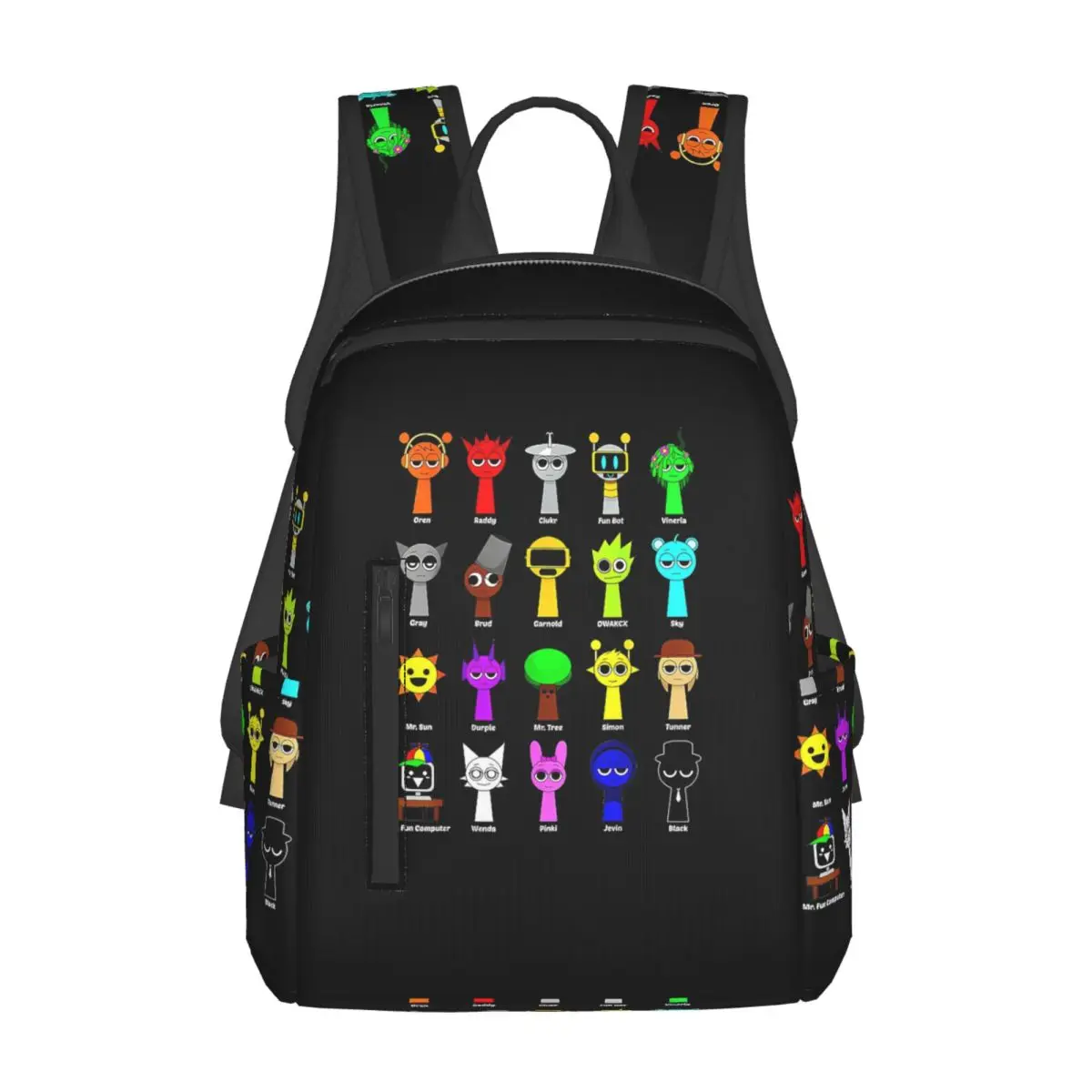 

Children's Sprunki Gaming Incredibox Sprunki Backpack Daypack Children BookBag School Bag Shoulder Bags for Men Women